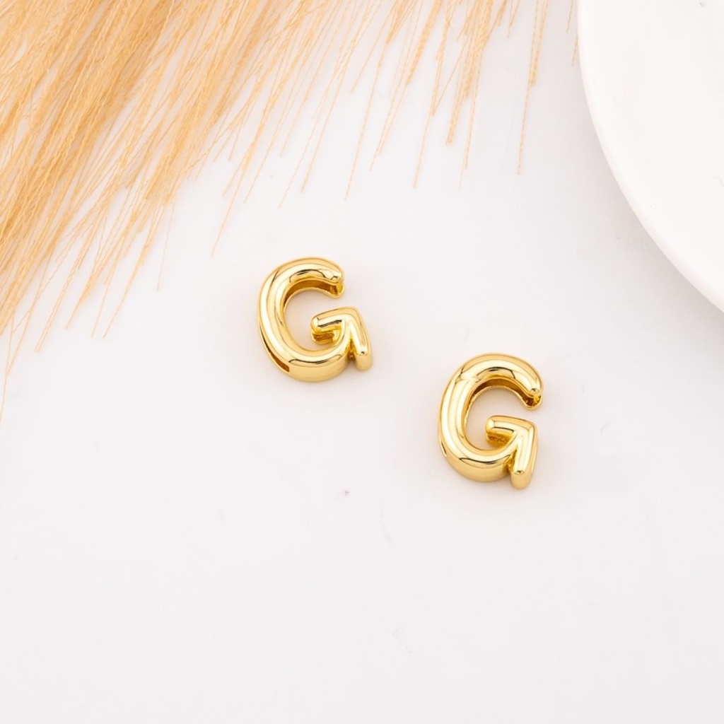 Separador de letra plana baño 18k Letra G