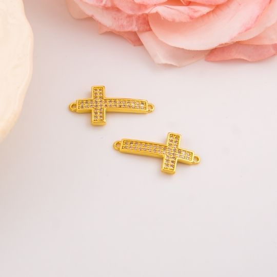 Enlace religioso de cruz con micropave