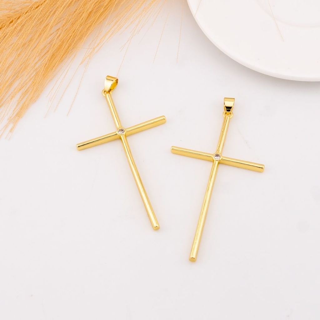 Dije de cruz baño 18k