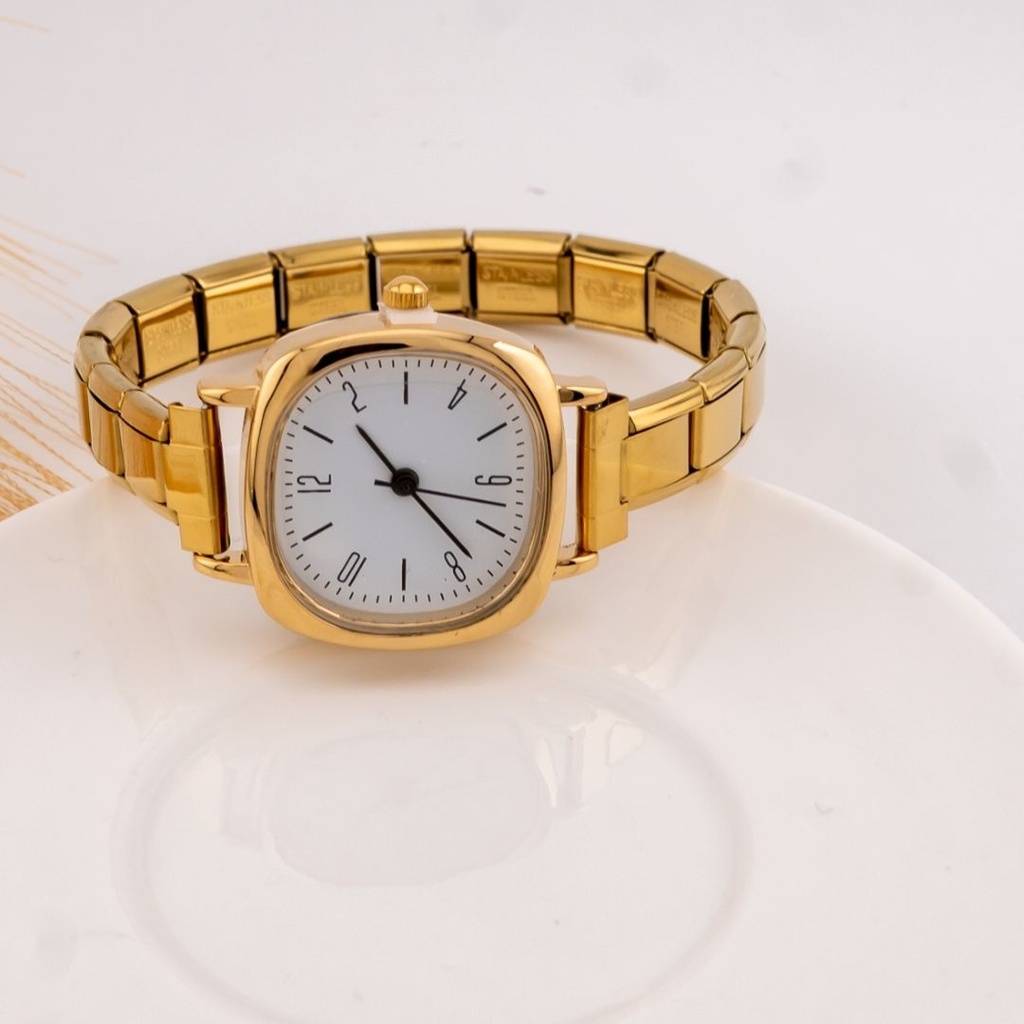 Reloj vintage estilo brazalete acero inoxidable