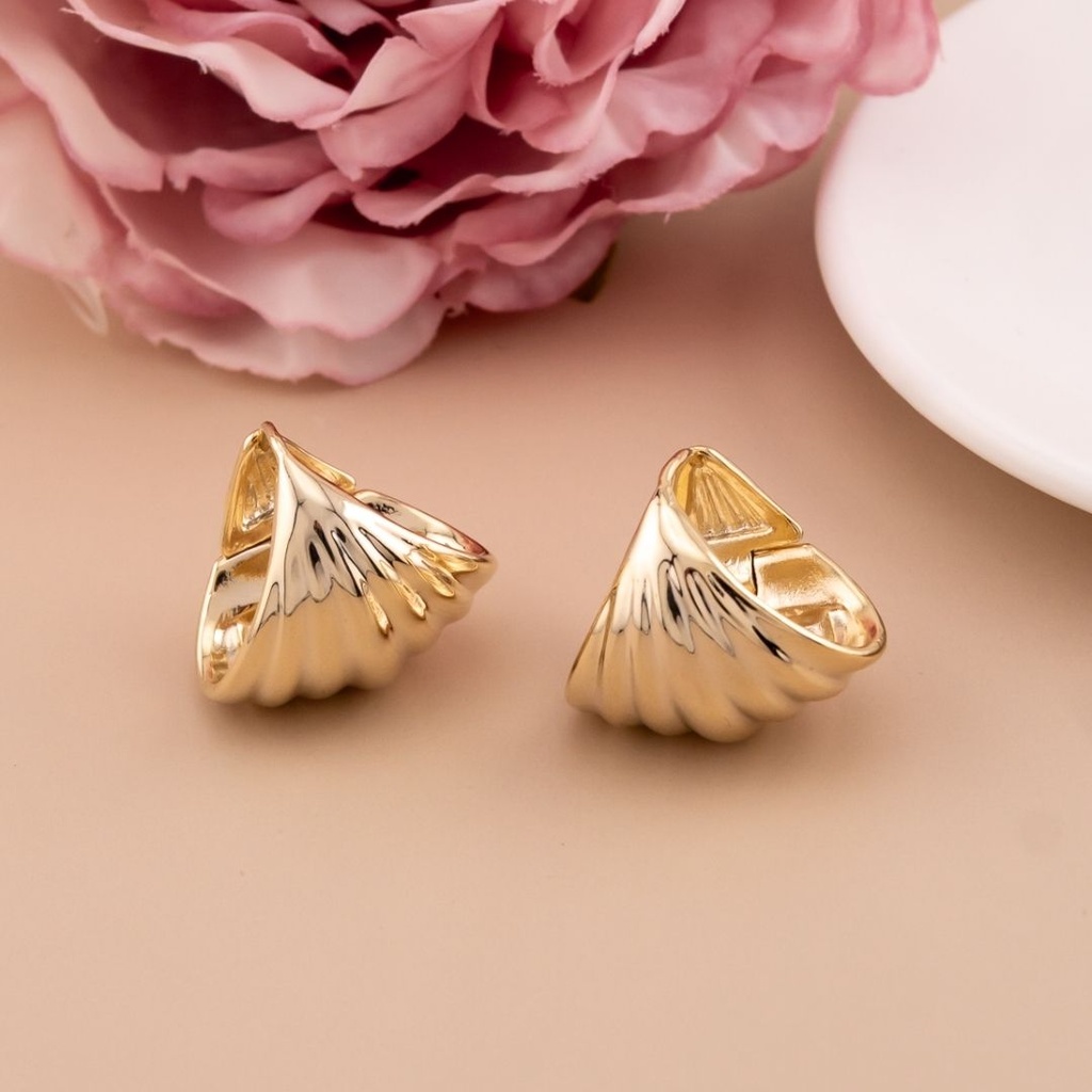 Argollas solidas baño 18k