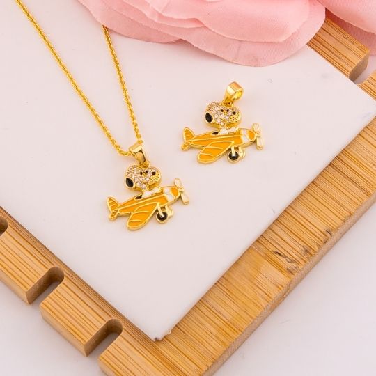 Dije de Snoopy con micropave