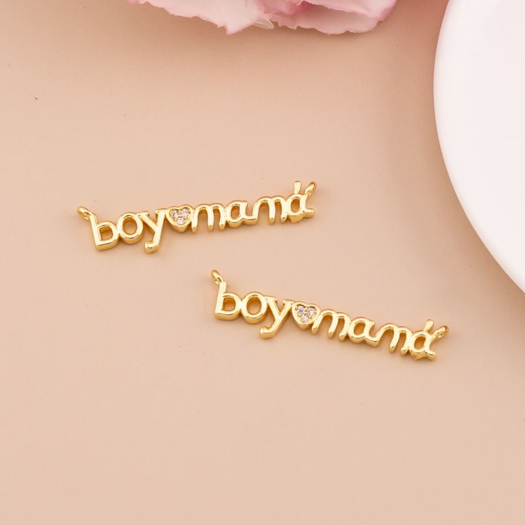 Enlace Boy mama con micropave baño 18k