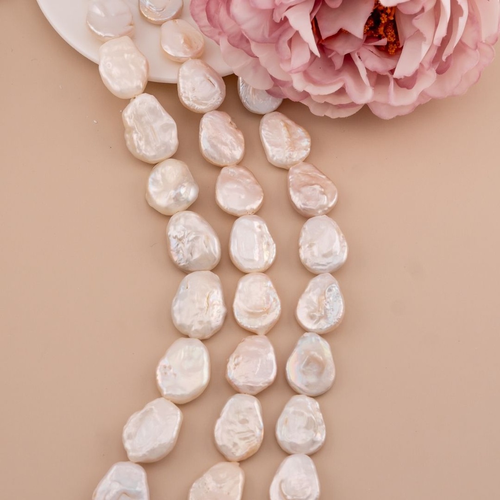 Perla moneda Drop 16-17mm calidad AAA
