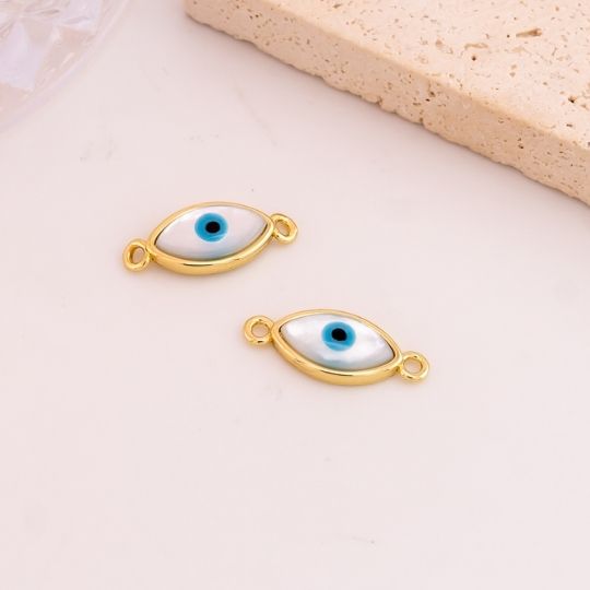Enlace ojo turco baño 18k