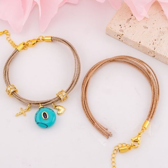 Pulsera armable baño 18k
