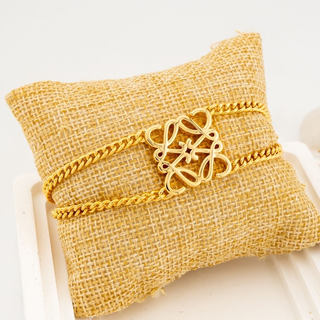 Pulsera de marca baño 18k 