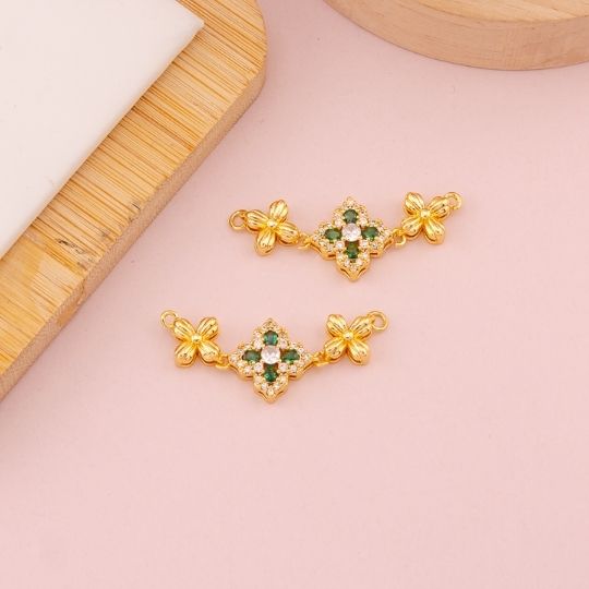 Enlace de tres de trebol en micropave