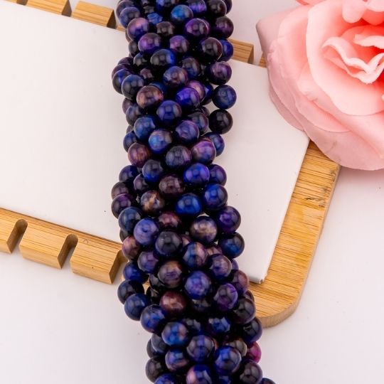 Ojo de tigre morado 8mm
