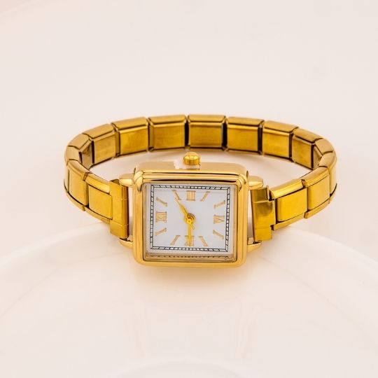 Reloj vintage estilo pulsera en acero inoxidable
