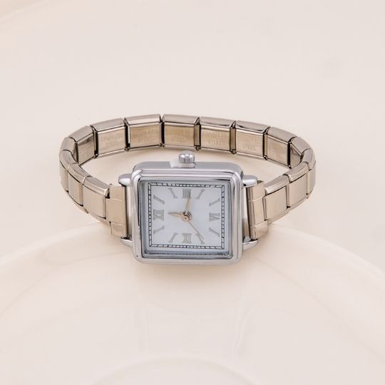 Reloj vintage estilo pulsera en acero inoxidable
