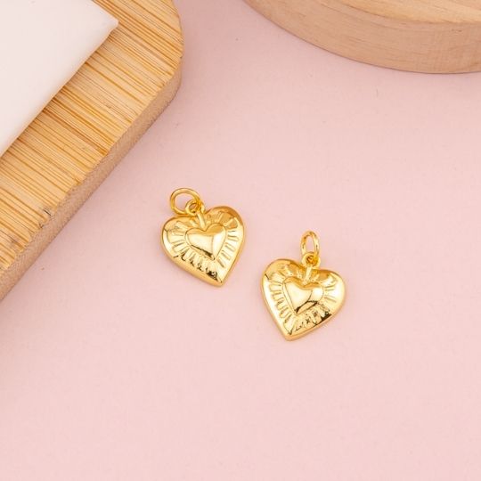 Dije de corazon baño 18k