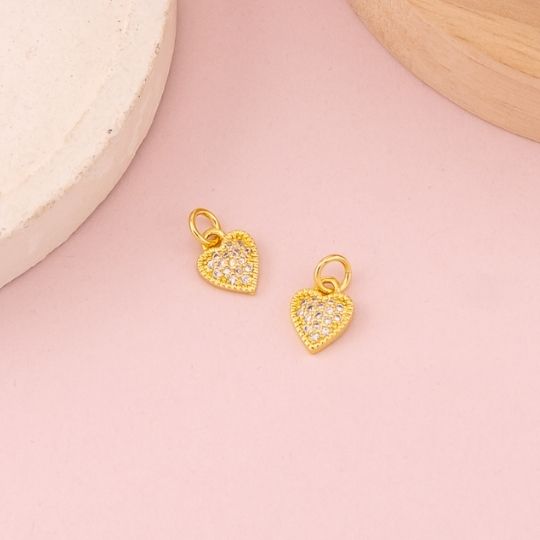 Dije mini de corazon e micropave