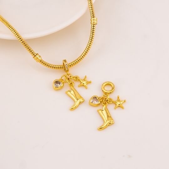 Charm vaquero baño 18k