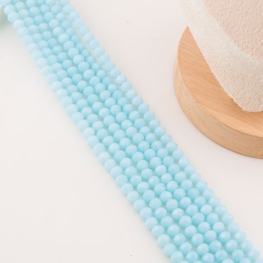 Cristal Rondelle azul cielo 2mm