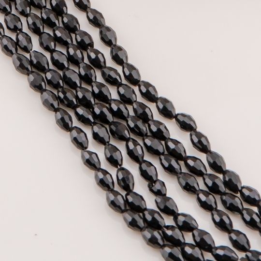 Cristal arroz Negro 6*8mm