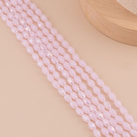 Cristal arroz Rosa pastel AB 6*8mm