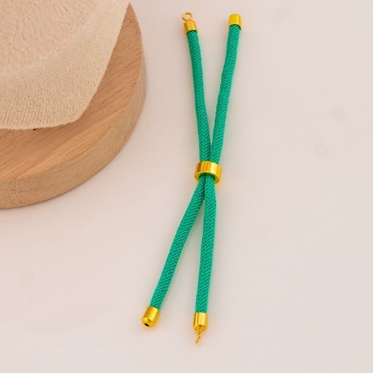 Pulsera ajustable aqua baño 18k