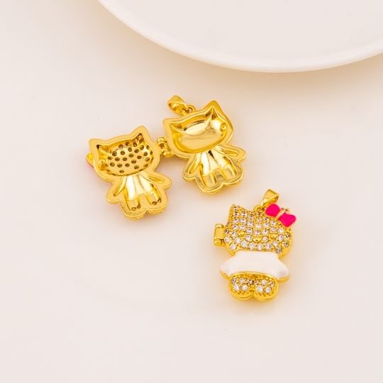 Relicario Hello Kitty en micropave