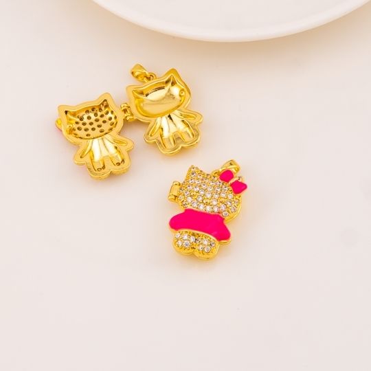 Relicario Hello Kitty en micropave