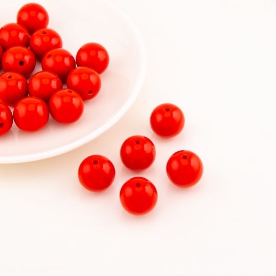 Separador bola chicle rojo 16mm paq 20und