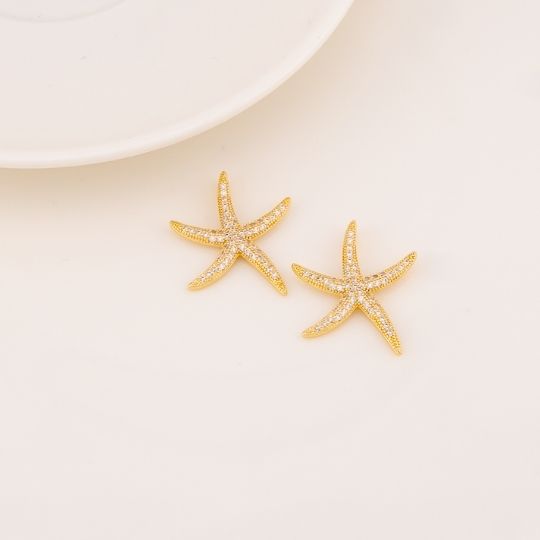 Dije estrella de mar en micropave