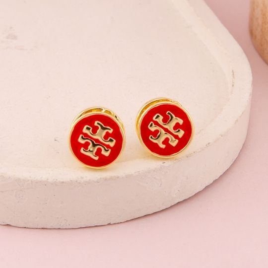 Argollas de marca esmaltadas baño 18k