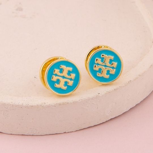 Argollas de marca esmaltadas baño 18k