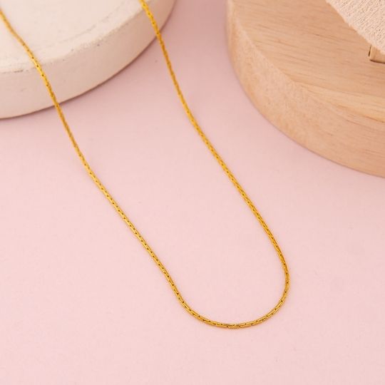 Cadena ajustable lisa en acero inoxidable 