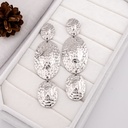 Aretes colgantes solidos baño 18k