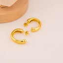 Argollas solidas baño 18k