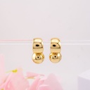 Aretes colgantes solidos baño 18k