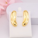 Aretes chunky baño 18k