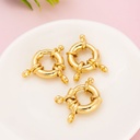 Broche marinero mediano baño 18k