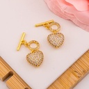 Broche de corazon T en micropave