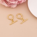 Broche T mediano Goldfilled