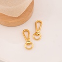 Broche grande para llavero baño 18k