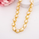 Collar de perlas barrocas baño 18k