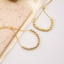 Pulsera de zirconias ajustable baño 18k