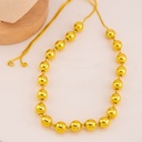 Collar chunky solido 10mm baño 18k