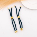 Pulsera ajustable baño 18k verde