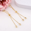 Pulsera ajustable de corazon baño 18k