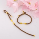 Pulsera ajustable baño 18k