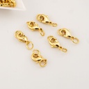 Broche Perico con boble argolla 10 mm Acero con baño 18k 