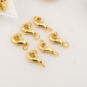 Broche Perico con boble argolla 12 mm Acero con baño 18k 