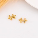 Enlace de inicial con zirconias baño 18k