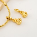 Charm de oso esilo pandora micropave baño 18k 