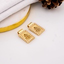 Dije escapulario con perlas y baño 18k