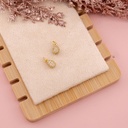 Dije de gota con zirconias baño 18k