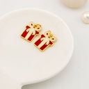  Dije navideño regalo esmaltado con baño 18k